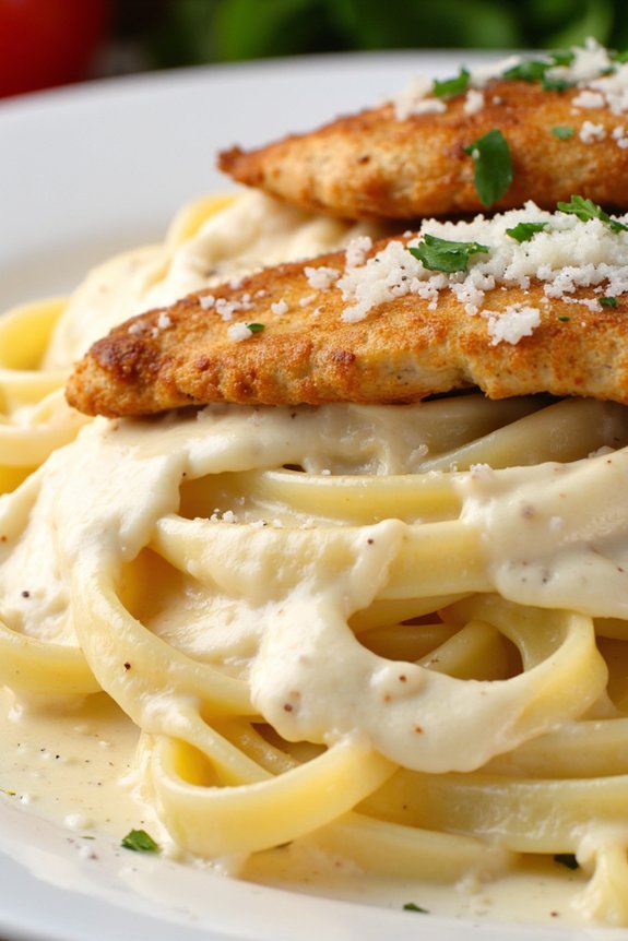 creamy chicken alfredo pasta