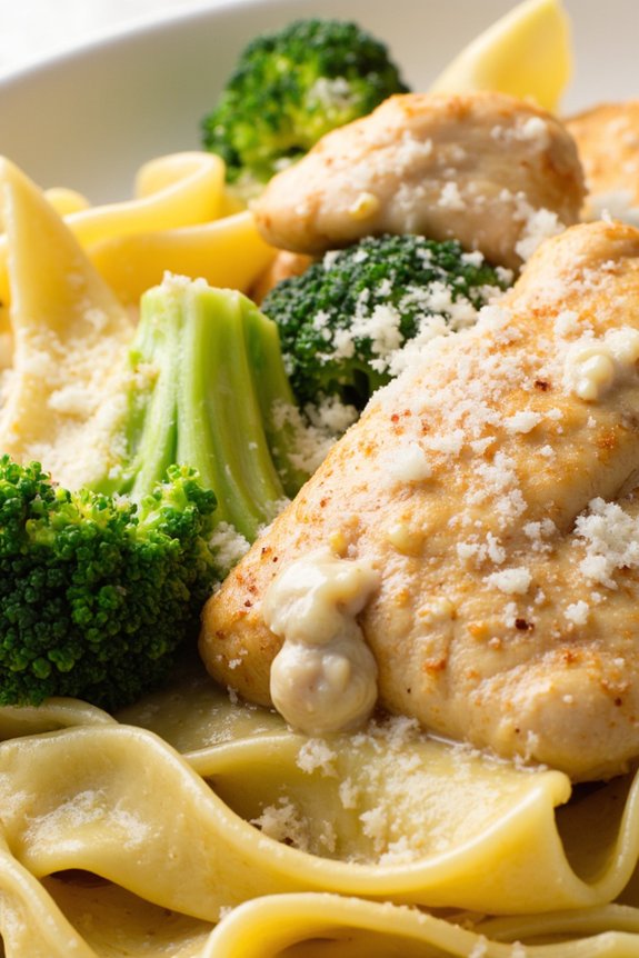 creamy chicken broccoli pasta