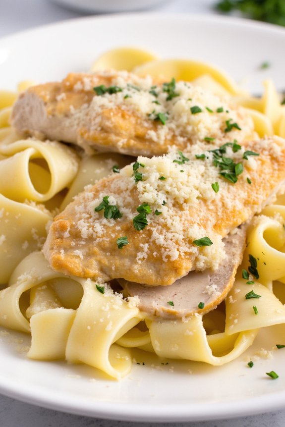 creamy chicken fettuccine delight