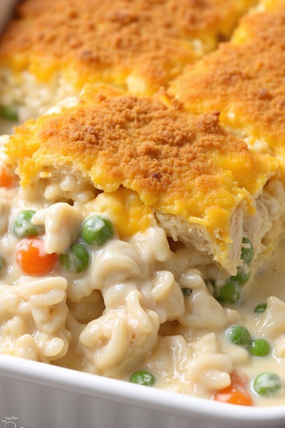 creamy chicken rice casserole