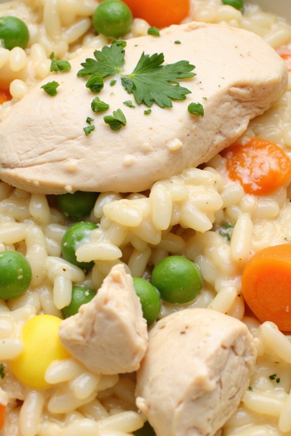 creamy chicken rice comfort