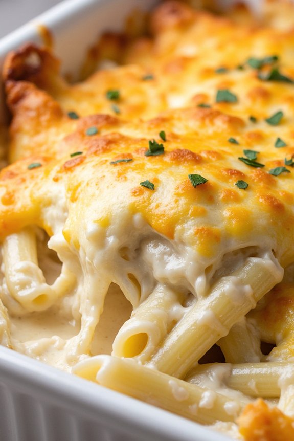 creamy comforting pasta bake