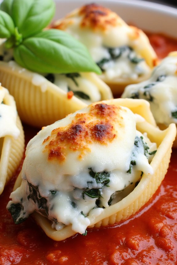 creamy comforting stuffed shells