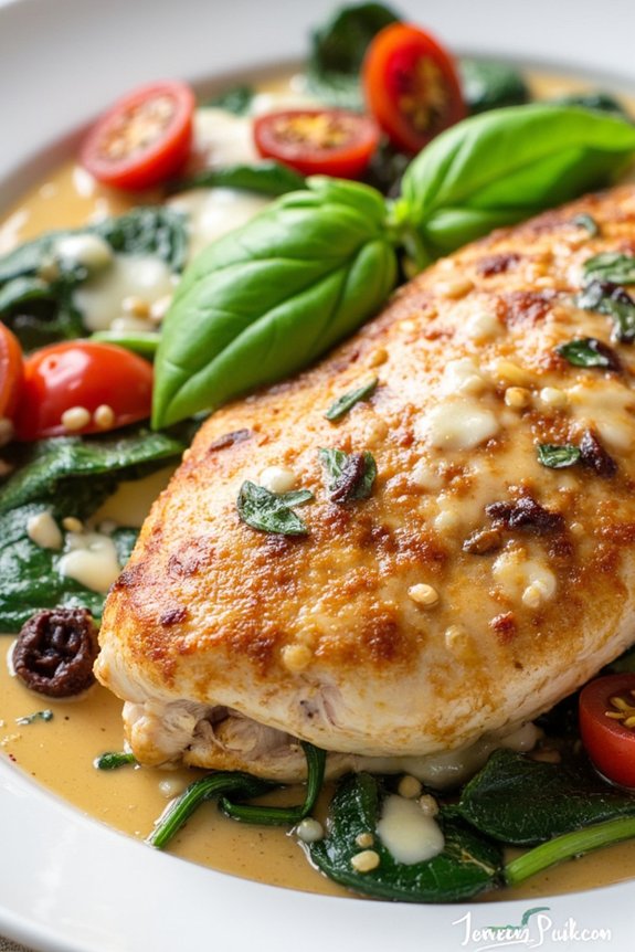 creamy garlic chicken delight