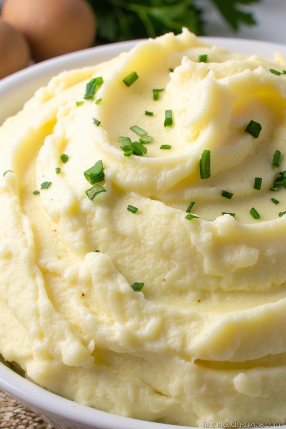 creamy garlic herb potatoes