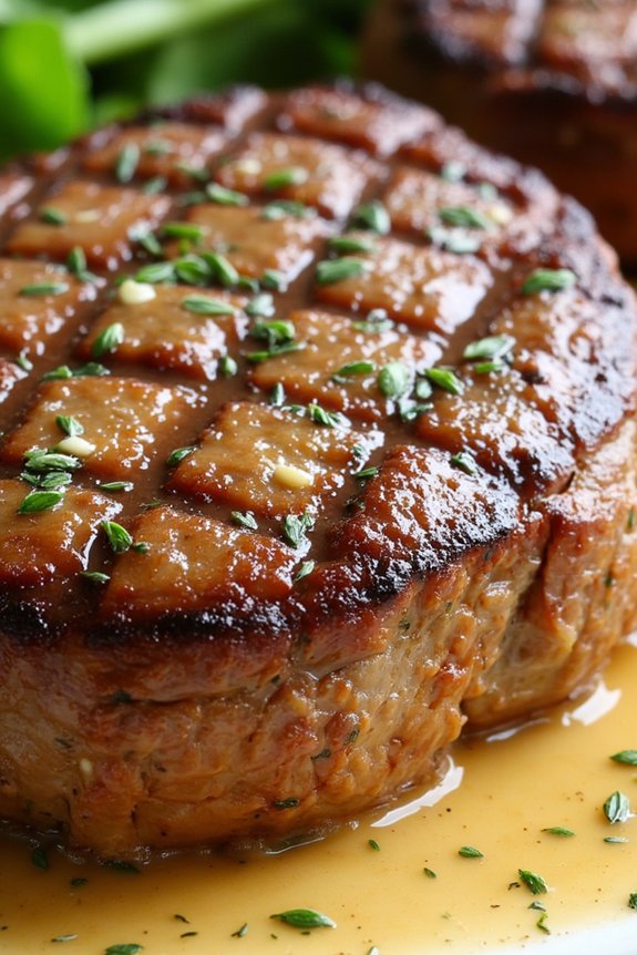 creamy garlic herb steak