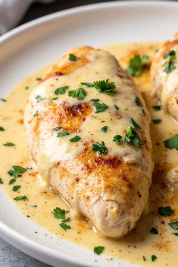 creamy garlic parmesan chicken