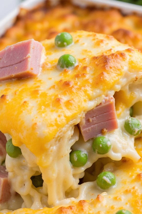 creamy ham and pea casserole