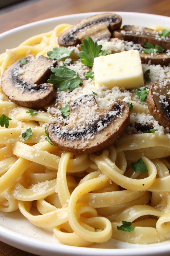 creamy mushroom pasta recipe