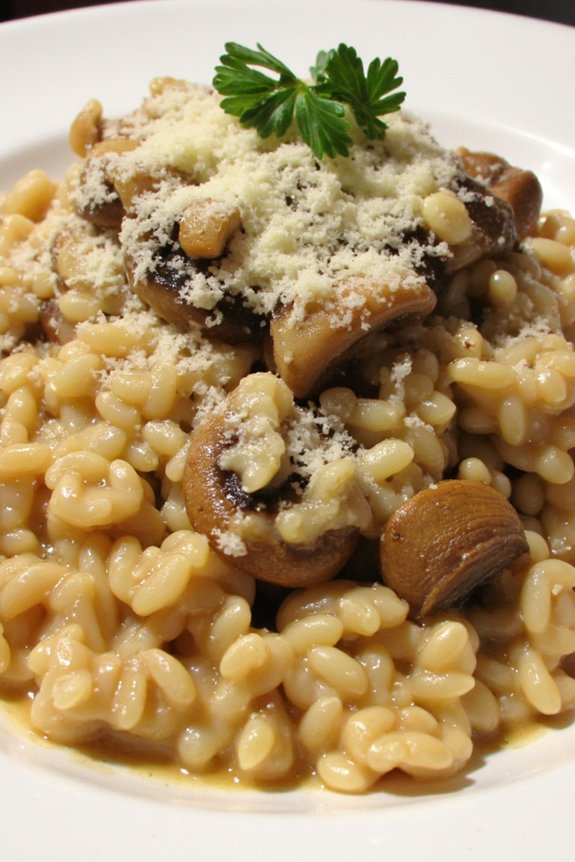 creamy mushroom risotto delight