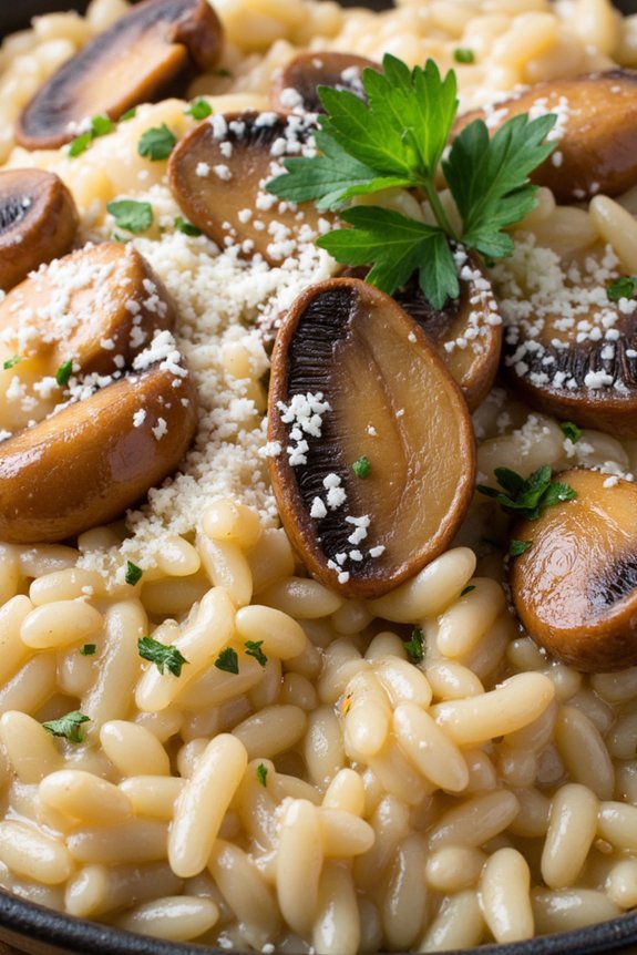 creamy mushroom risotto recipe