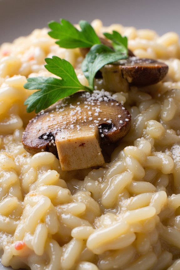 creamy mushroom risotto recipe
