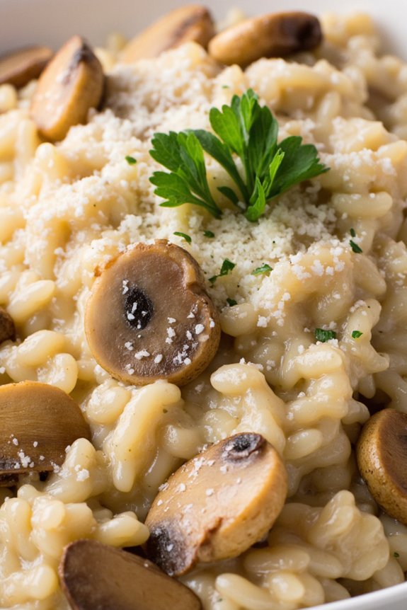 creamy mushroom risotto recipe