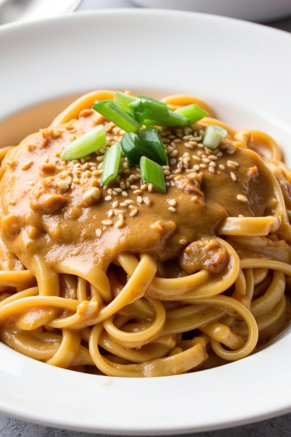 creamy peanut butter noodles recipe
