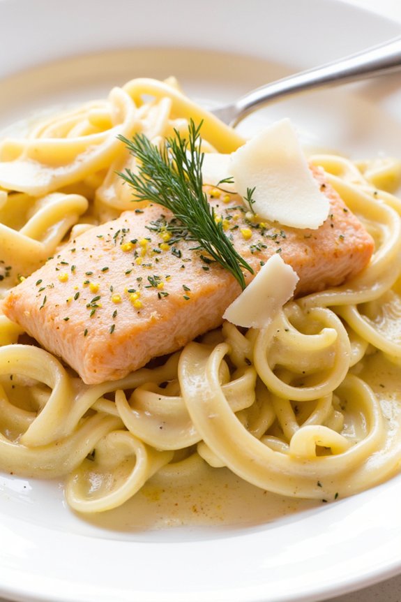 creamy salmon pasta delight