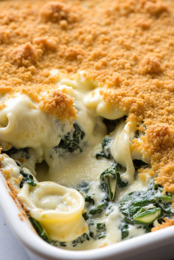 creamy spinach artichoke casserole