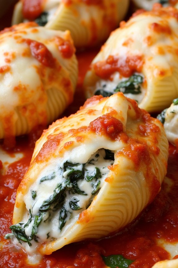 creamy spinach ricotta pasta