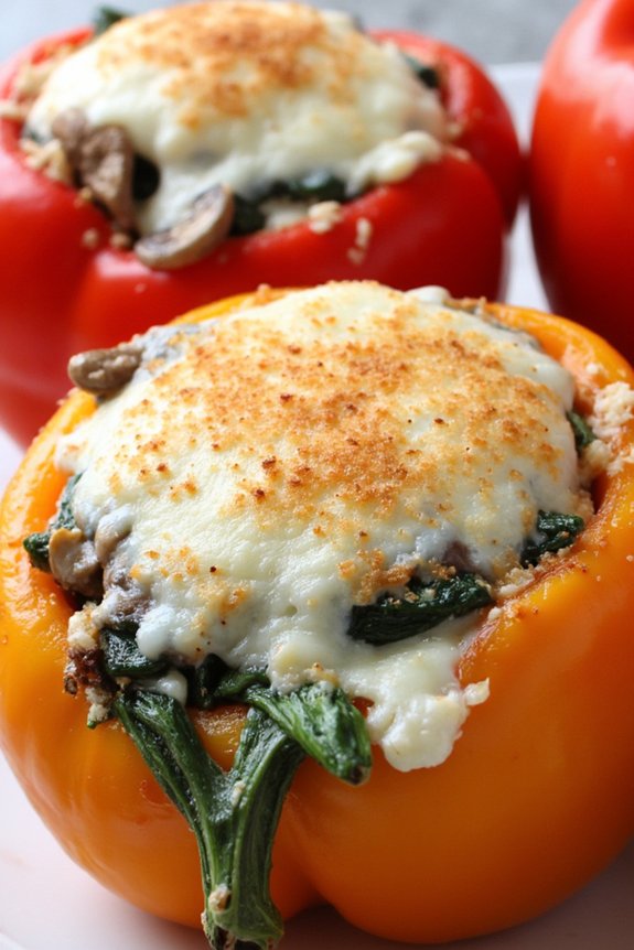 creamy stuffed bell peppers