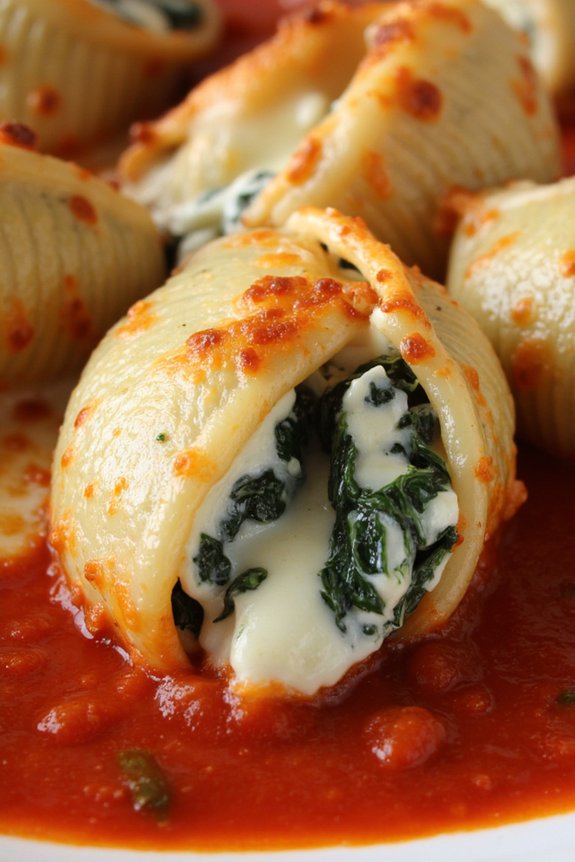 creamy stuffed pasta shells