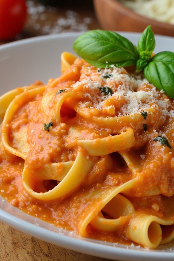 creamy tomato basil pasta
