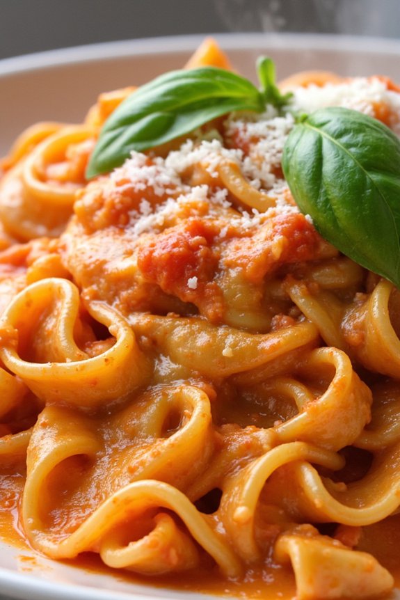 creamy tomato basil pasta