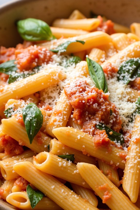 creamy tomato basil pasta