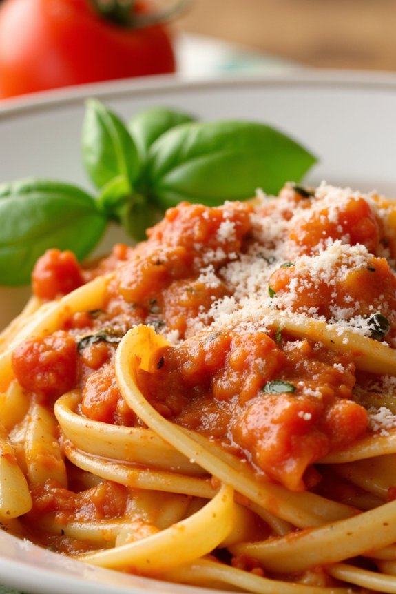 creamy tomato basil pasta