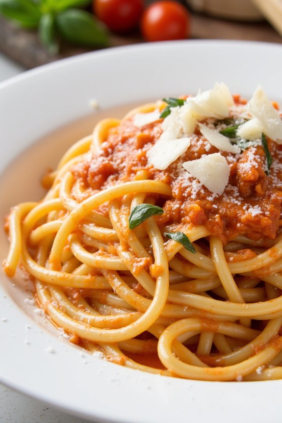 creamy tomato basil pasta