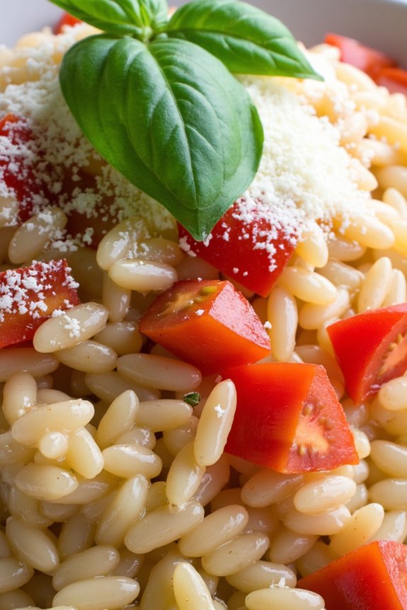 creamy tomato basil risotto