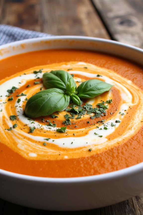 creamy tomato basil soup
