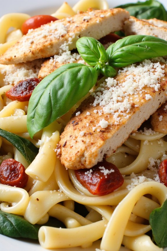 creamy tuscan chicken pasta