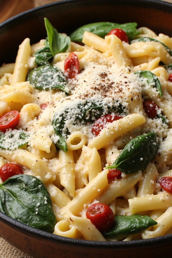 creamy tuscan pasta skillet