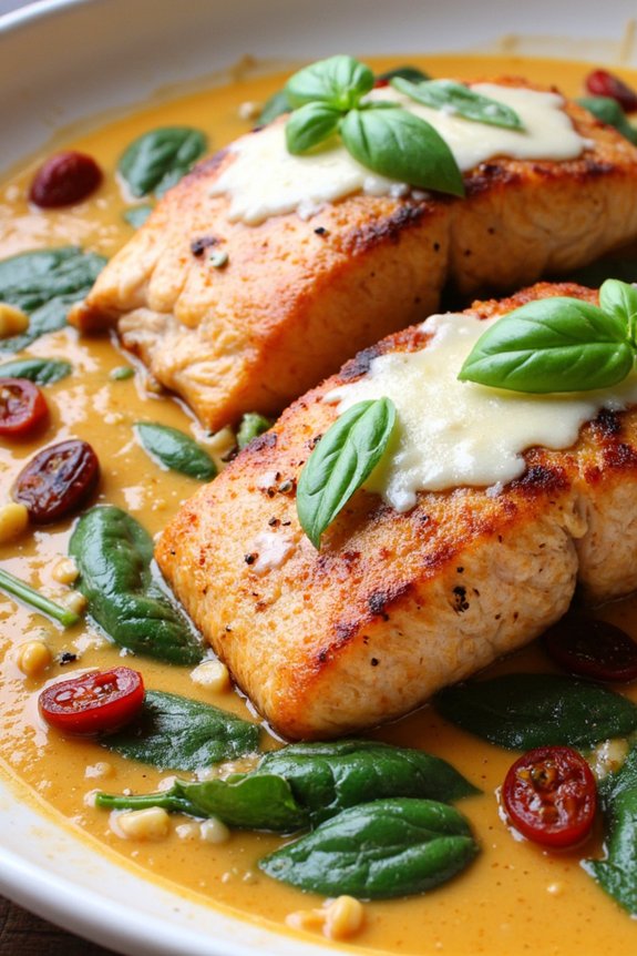 creamy tuscan salmon delight