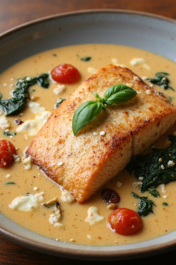 creamy tuscan salmon recipe