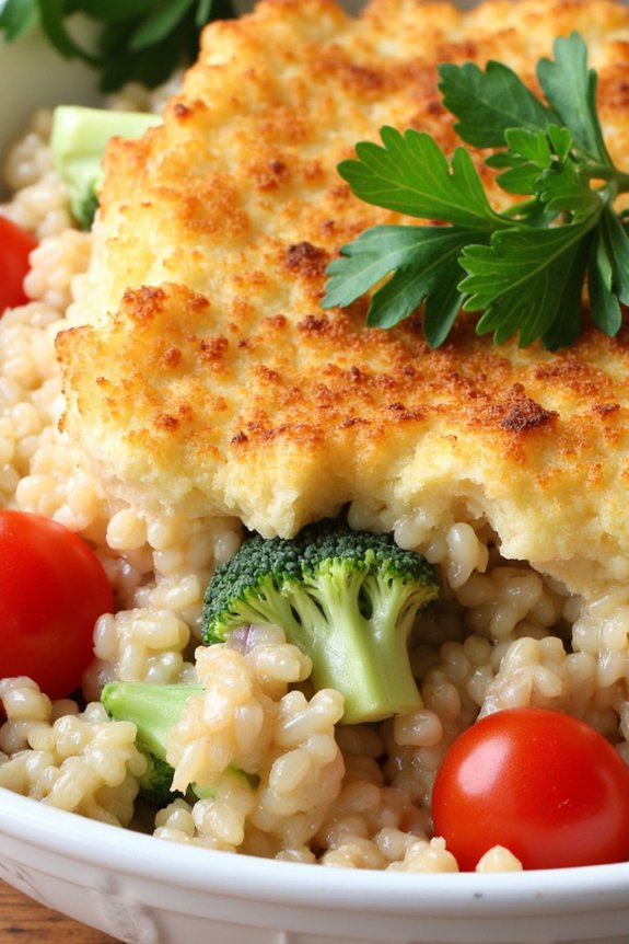 creamy vegetable quinoa bake