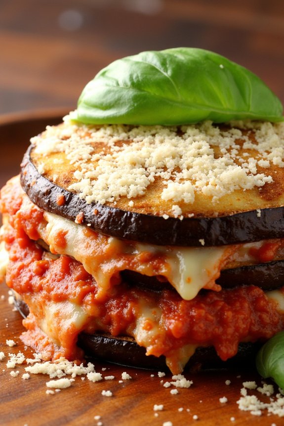 crispy air fryer eggplant parmesan