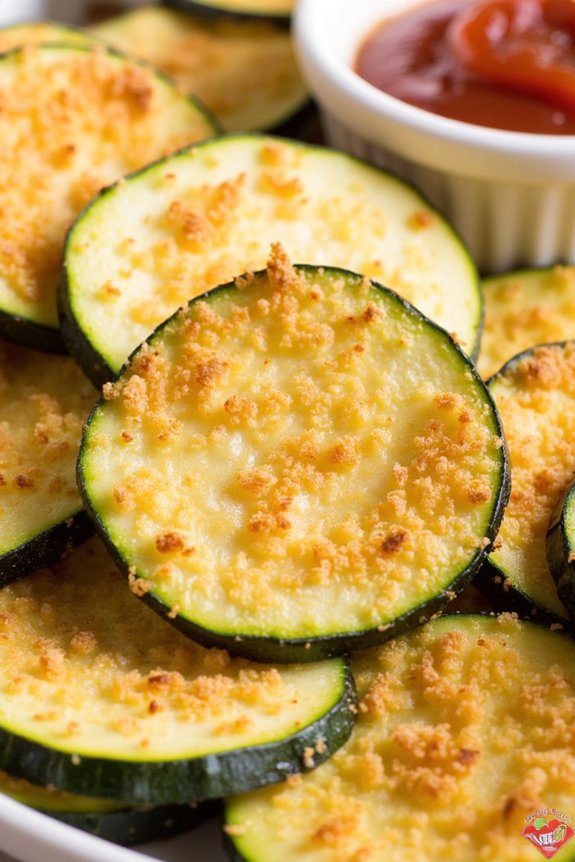 crispy air fryer zucchini chips