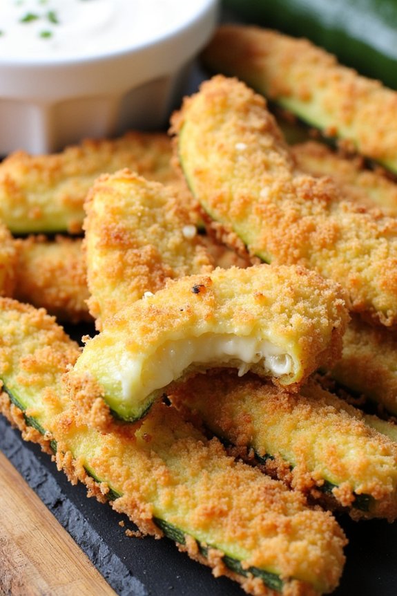 crispy air fryer zucchini fries