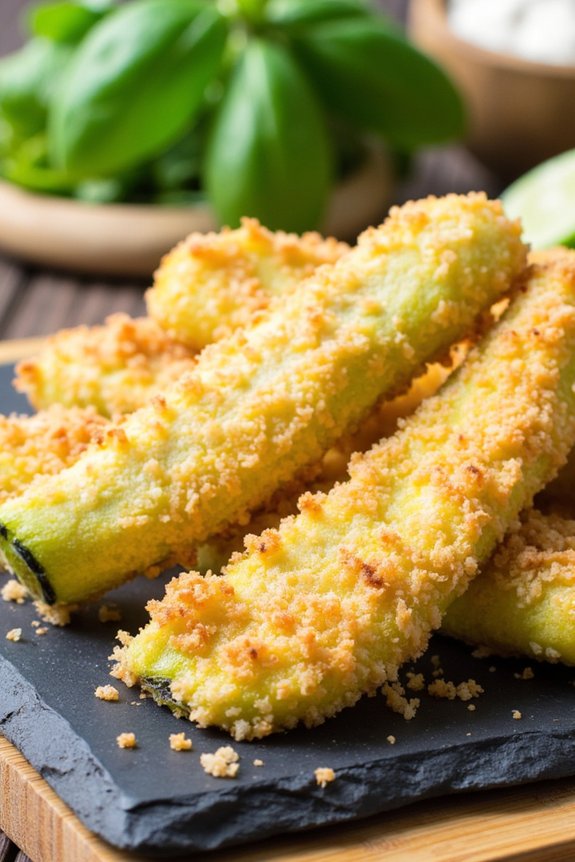 crispy air fryer zucchini fries