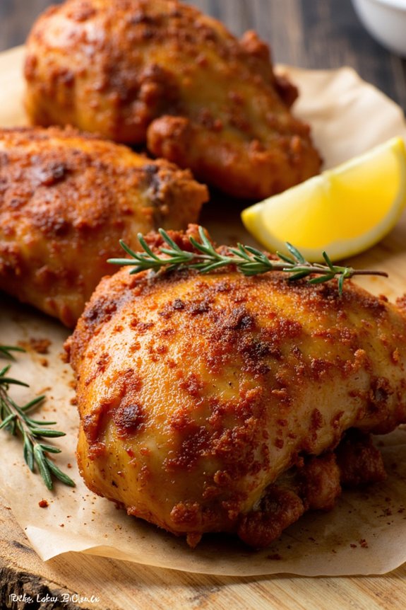 crispy baked chicken thighs