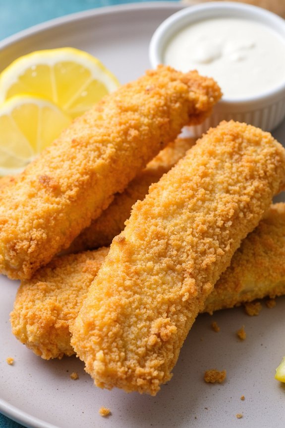 crispy baked healthy fish sticks