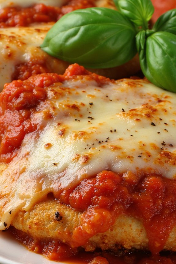 crispy chicken with marinara