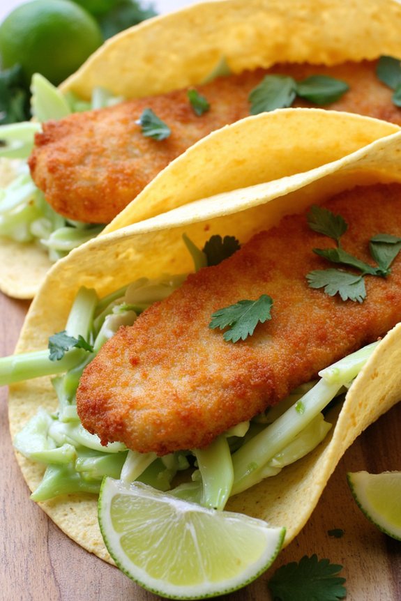 crispy flavorful fish tacos