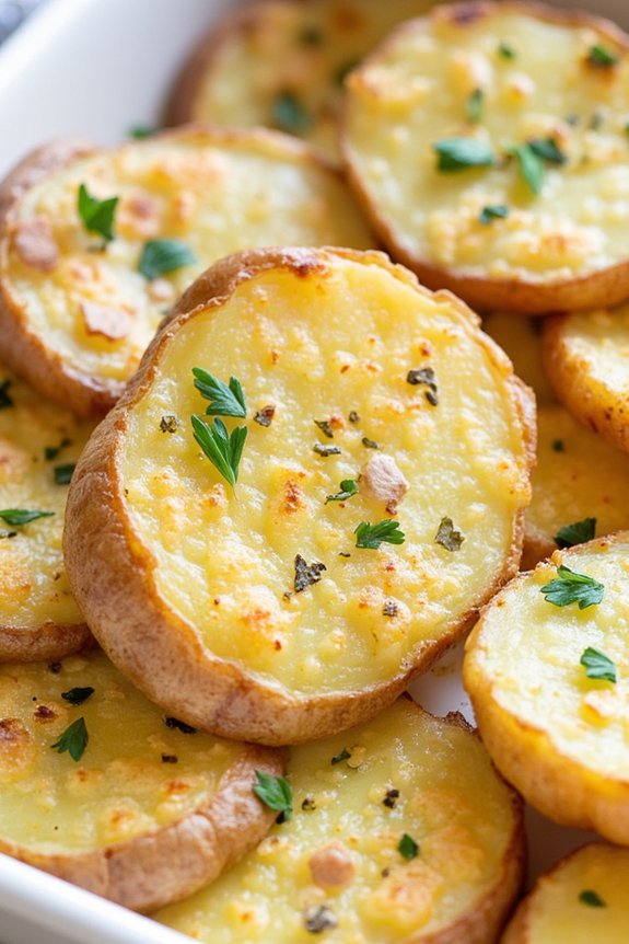 crispy garlic parmesan potatoes