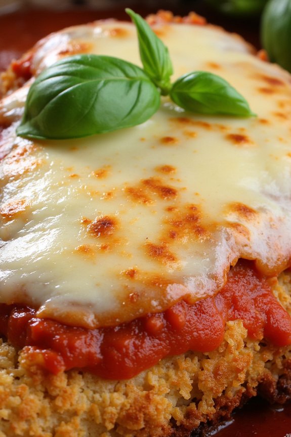 crispy healthy chicken parmesan