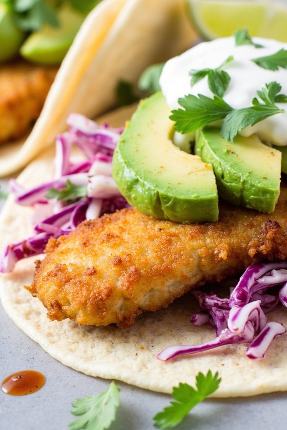 crispy healthy fish tacos