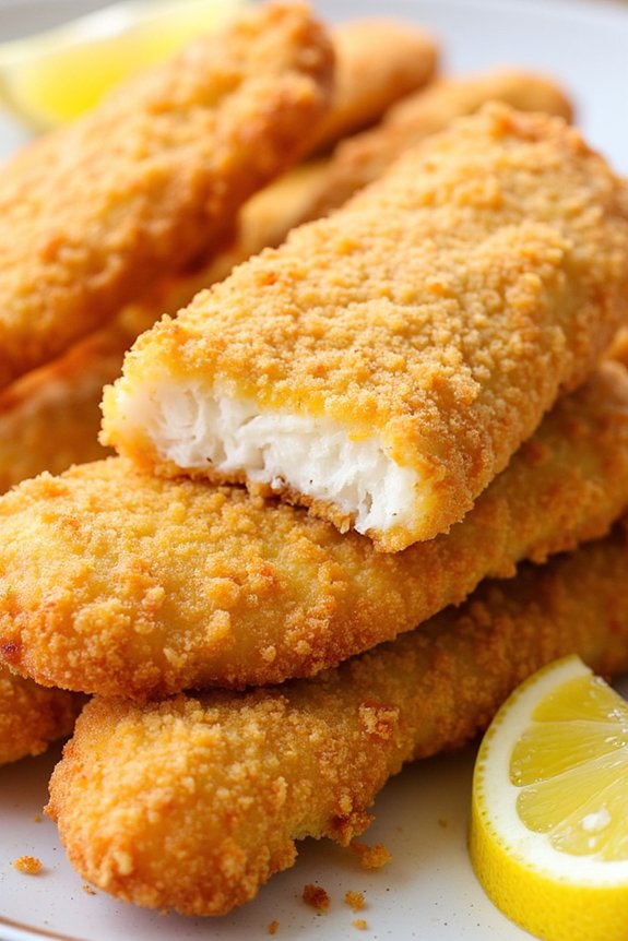 crispy homemade air fryer fish sticks