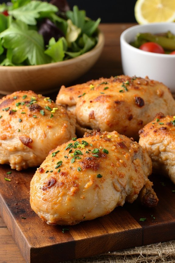 crispy lemon herb chicken