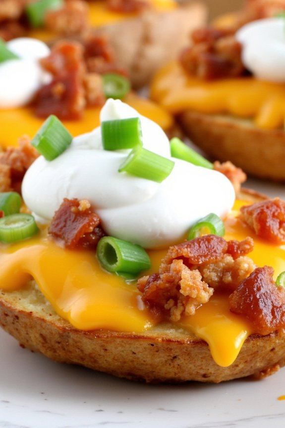 crispy loaded potato skins