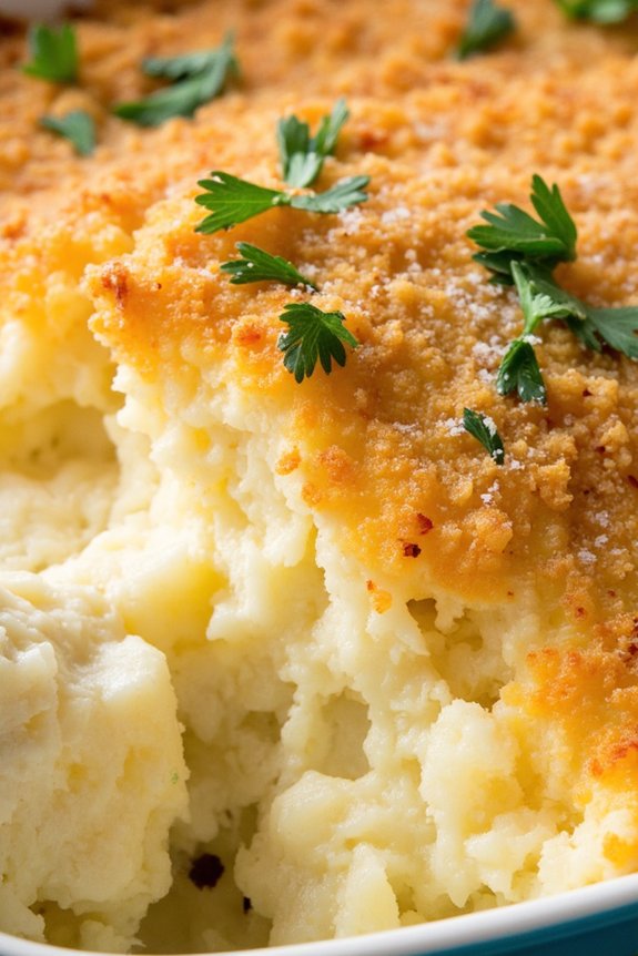crispy mashed potato casserole